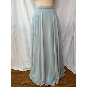 BHLDN Jenny Yoo Maxi Skirt Sage Green Moss Size 6 Floor Length